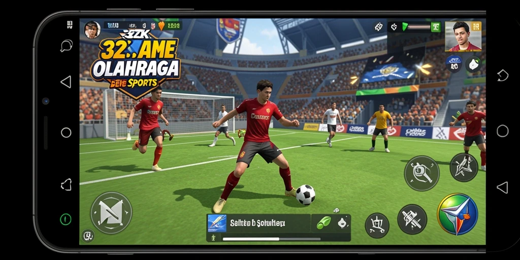 Tangkapan layar gameplay 33ZK menampilkan aksi olahraga yang seru.