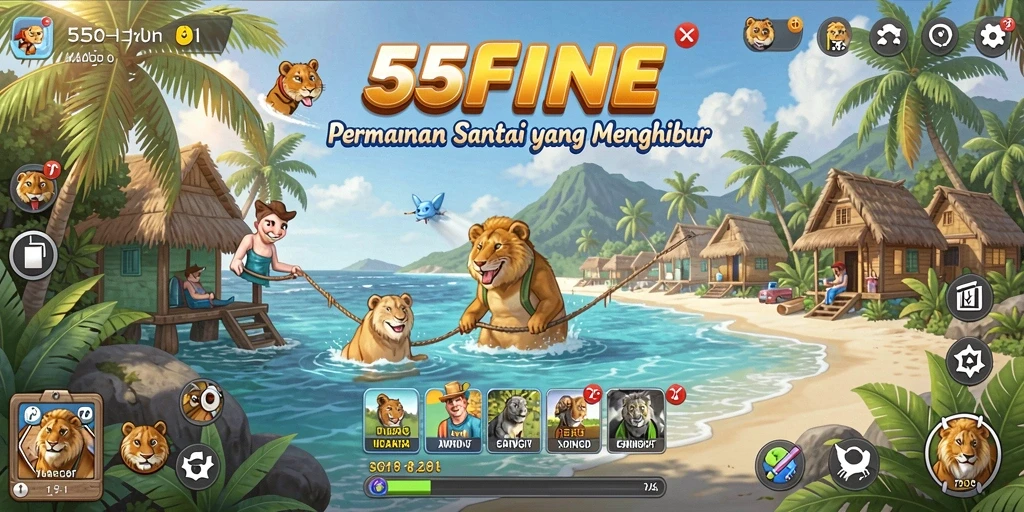 Gameplay 55FIVE yang seru dan menghibur.