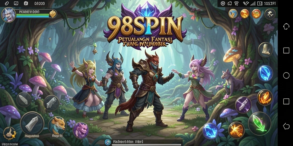 Gameplay RPG yang mendebarkan dalam 98SPIN dengan karakter unik.