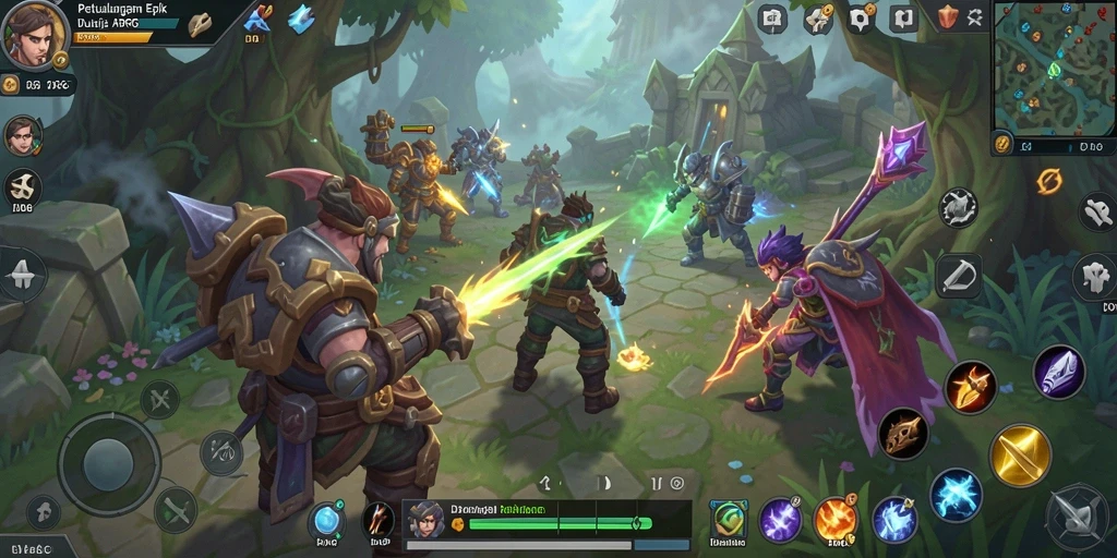 Tangkapan layar menunjukkan aksi seru dalam gameplay ARPG ID66.