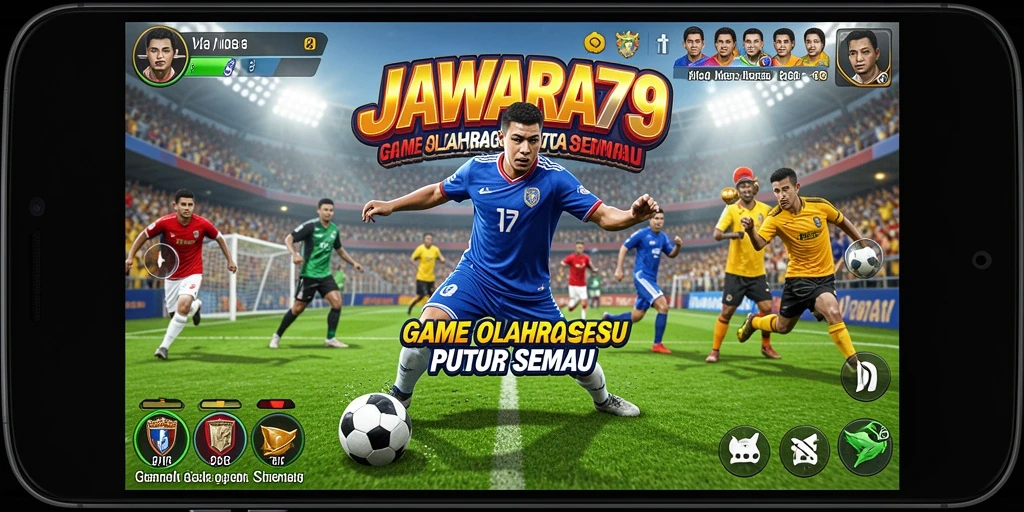 Gameplay JAWARA79 yang penuh aksi di arena olahraga.
