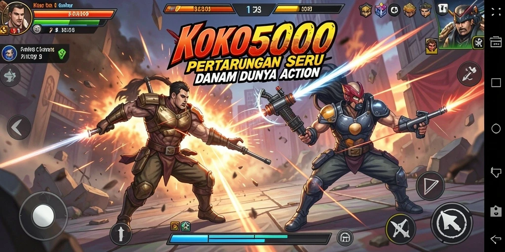 Gameplay seru dan menegangkan di KOKO5000.