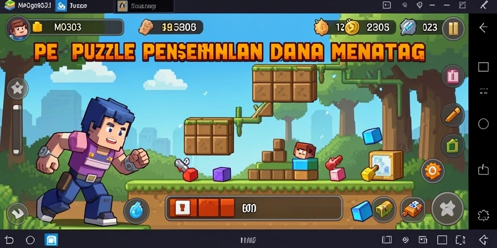 Tangkapan layar menunjukkan elemen puzzle menarik di MPO303.