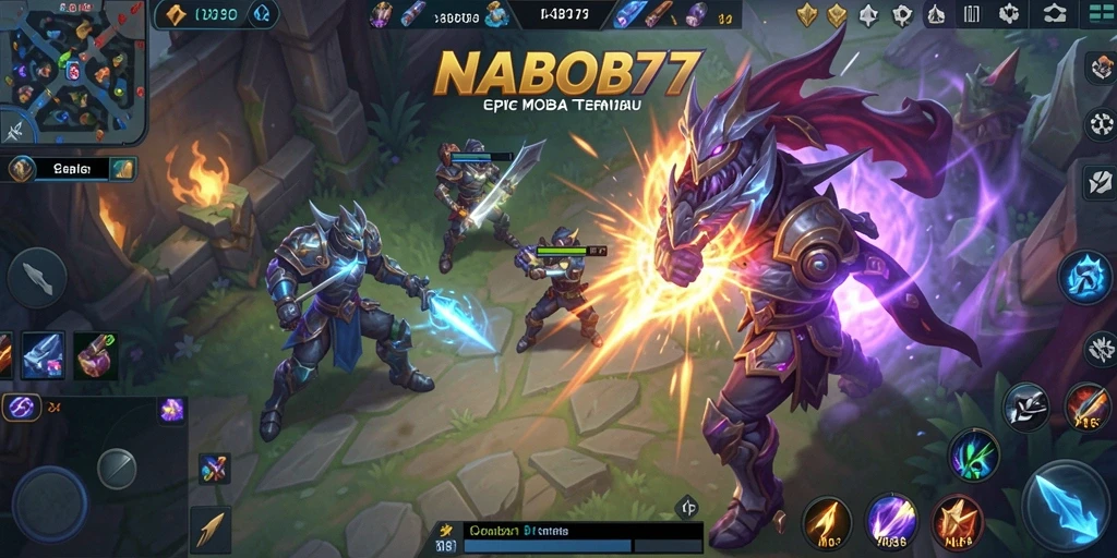 Gameplay seru dengan pertarungan tim di NABOB77.
