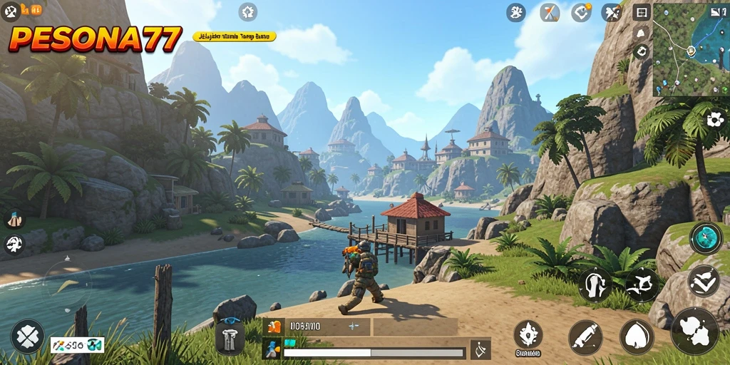 Gameplay PESONA77 menampilkan eksplorasi dunia terbuka yang menakjubkan.