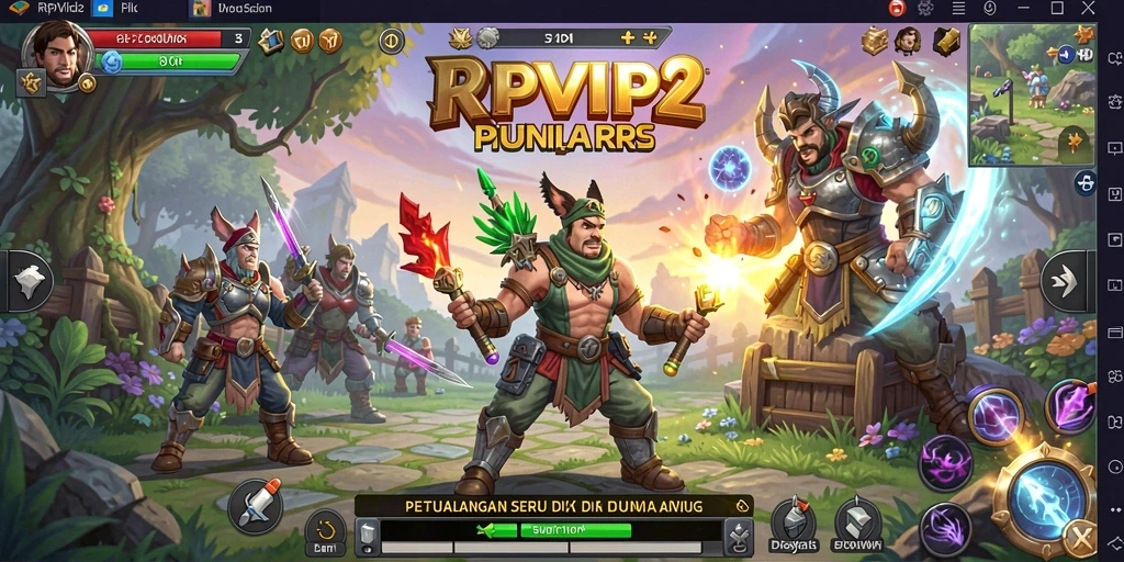 Tampilan gameplay RPVIP2 yang menawankan di dunia RPG.