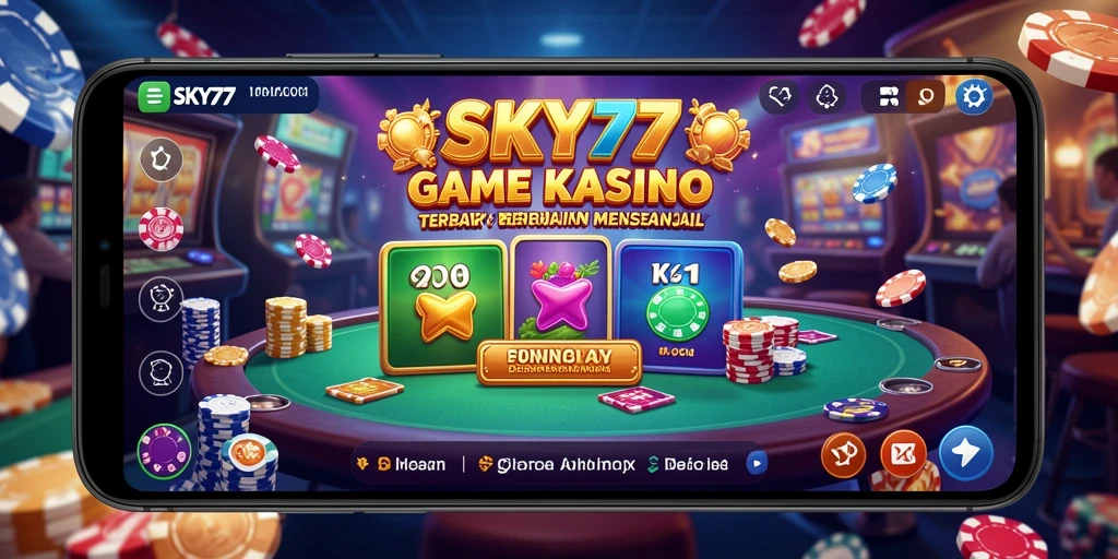 Tampilan gameplay Kasino yang menarik dan memukau di SKY77.