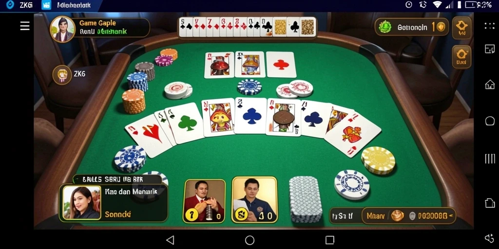 Tampilan gameplay seru dan menantang di ZK6.